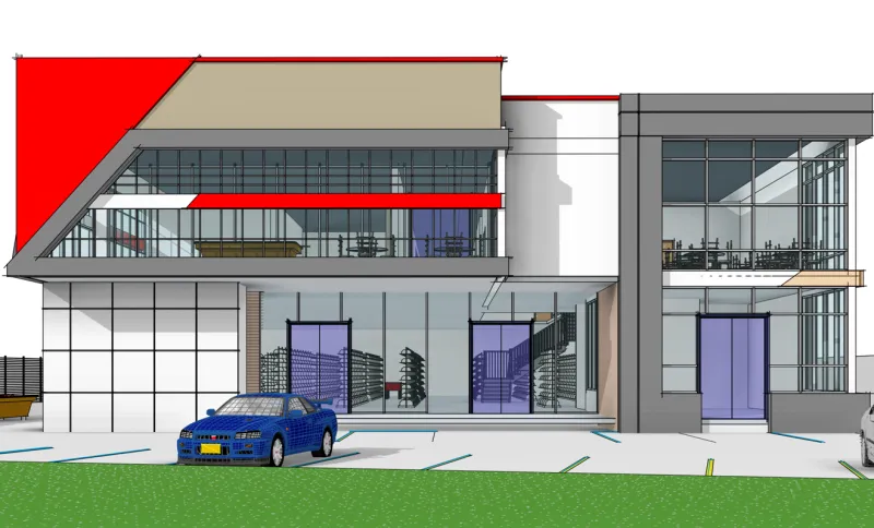 Business center concept rendering